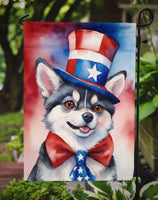 Alaskan Klee Kai Patriotic American Garden Flag