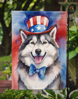 Alaskan Malamute Patriotic American Garden Flag