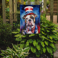 American Bulldog Patriotic American Garden Flag