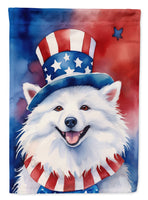 American Eskimo Patriotic American House Flag