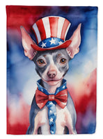 American Hairless Terrier Patriotic American Garden Flag