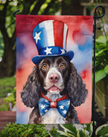 American Water Spaniel Patriotic American Garden Flag