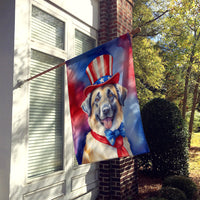 Anatolian Shepherd Patriotic American House Flag