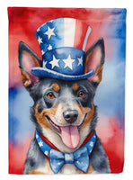 Australian Cattle Dog Patriotic American Garden Flag