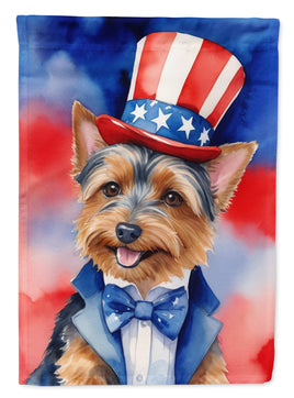 Australian Terrier Patriotic American Garden Flag