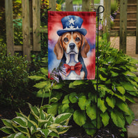 Beagle Patriotic American Garden Flag