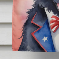 Belgian Sheepdog Patriotic American House Flag