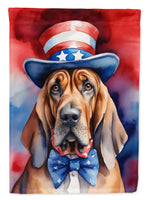 Bloodhound Patriotic American Garden Flag