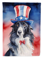 Borzoi Patriotic American House Flag