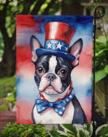 Boston Terrier Patriotic American Garden Flag