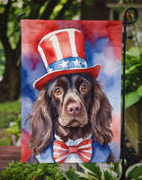 Boykin Spaniel Patriotic American Garden Flag