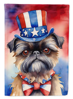 Brussels Griffon Patriotic American House Flag