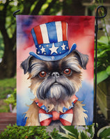 Brussels Griffon Patriotic American Garden Flag