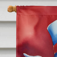 Bull Terrier Patriotic American House Flag