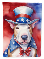 Bull Terrier Patriotic American House Flag