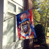 Bullmastiff Patriotic American House Flag