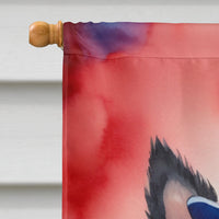 Cairn Terrier Patriotic American House Flag