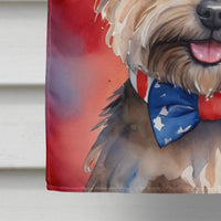 Cairn Terrier Patriotic American House Flag