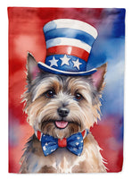 Cairn Terrier Patriotic American House Flag