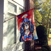 Cavalier Spaniel Patriotic American House Flag