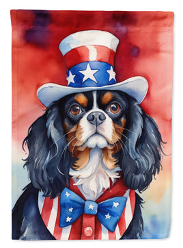 Cavalier Spaniel Patriotic American Garden Flag