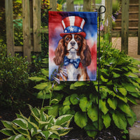 Cavalier Spaniel Patriotic American Garden Flag