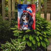 Cavalier Spaniel Patriotic American Garden Flag