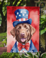 Chesapeake Bay Retriever Patriotic American Garden Flag