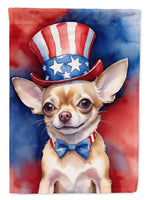 Chihuahua Patriotic American Garden Flag