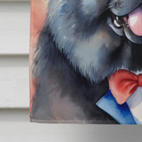 Chow Chow Patriotic American House Flag