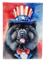 Chow Chow Patriotic American House Flag