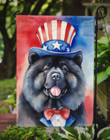 Chow Chow Patriotic American Garden Flag