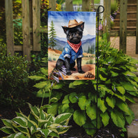 Affenpinscher Cowboy Welcome Garden Flag