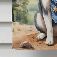 Alaskan Klee Kai Cowboy Welcome House Flag