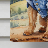 Australian Terrier Cowboy Welcome House Flag