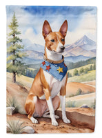 Basenji Cowboy Welcome House Flag