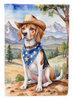 Beagle Cowboy Welcome House Flag