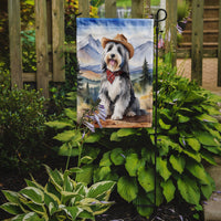 Bearded Collie Cowboy Welcome Garden Flag