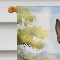 Belgian Malinois Cowboy Welcome House Flag