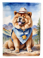 Chow Chow Cowboy Welcome House Flag