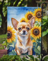 Chihuahua in Sunflowers Garden Flag