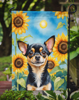 Chihuahua in Sunflowers Garden Flag