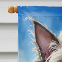 Chinese Crested in Sunflowers House Flag