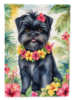 Affenpinscher Luau Garden Flag