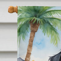 Affenpinscher Luau House Flag