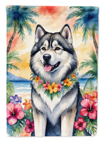 Alaskan Malamute Luau Garden Flag