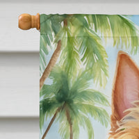 Australian Terrier Luau House Flag