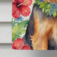 Australian Terrier Luau House Flag