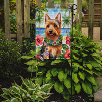 Australian Terrier Luau Garden Flag