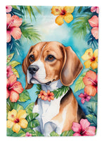 Beagle Luau House Flag